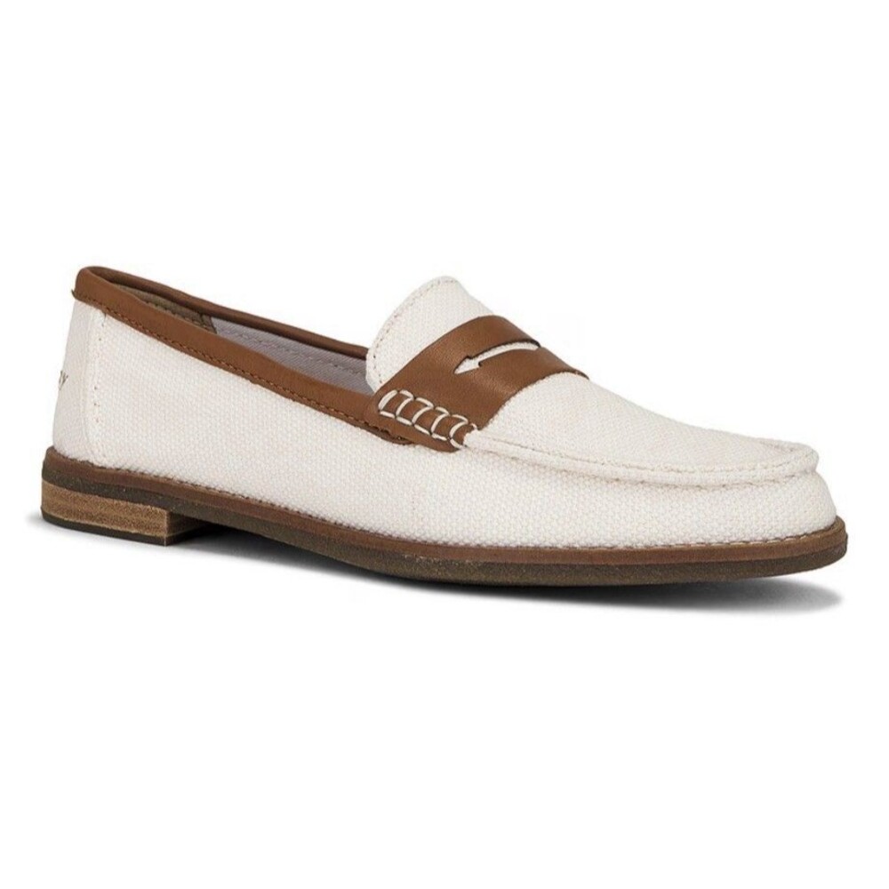 New Sperry Women's Seaport Penny Loafer shoes Ecru  13933949  Ecru Size 9